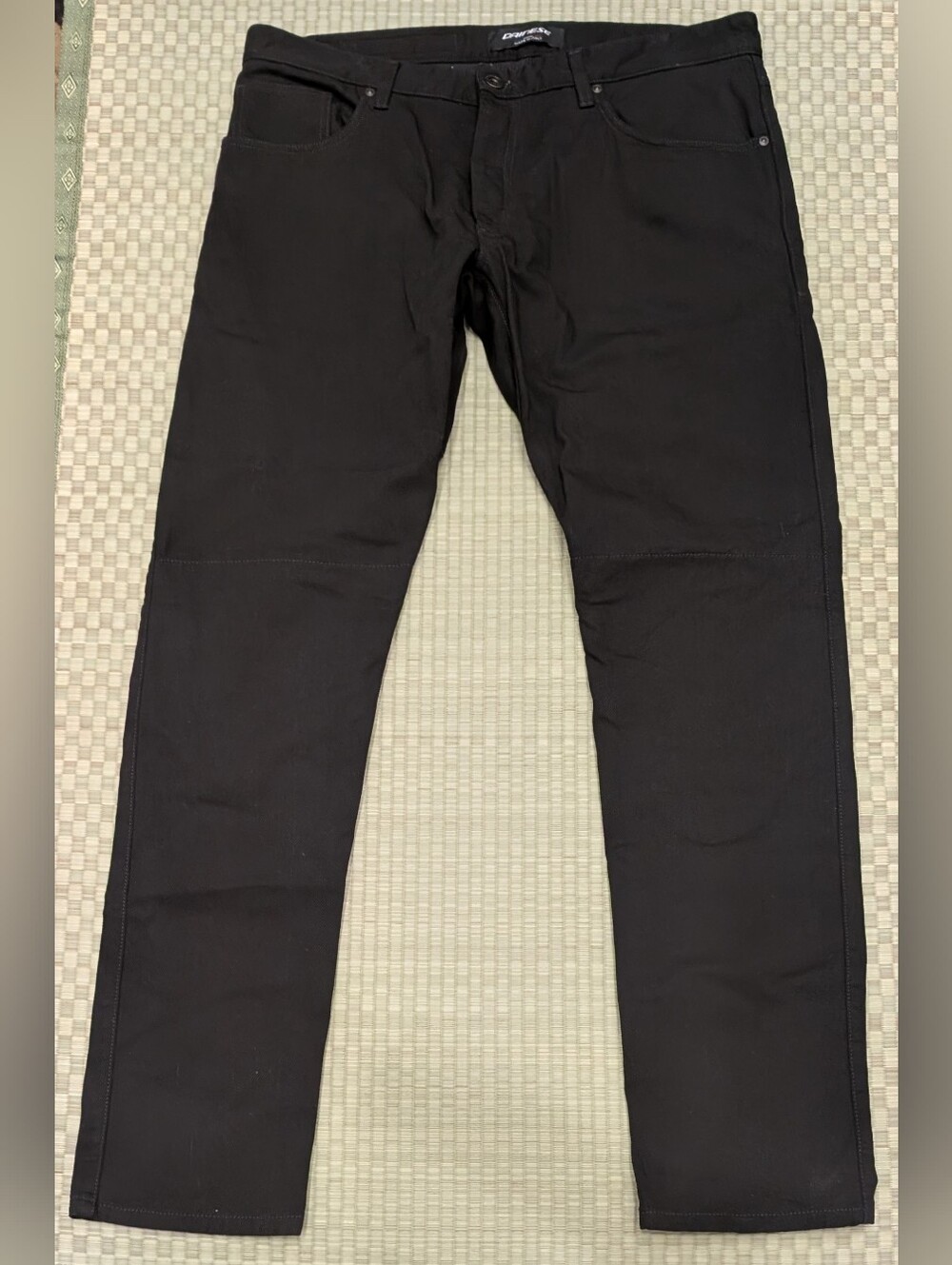 Dainese Classic Slim Tex Motorcycle Pants Black Men's Size 38 Made in Italy